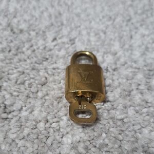 Louis Vuitton Gold Padlock #312 Lock And Key